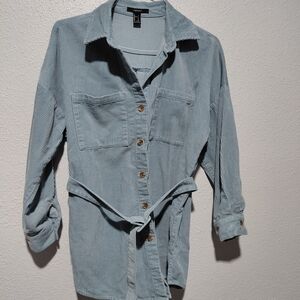 Forever 21 Light Blue Ribbed Top